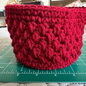 Small crochet basket